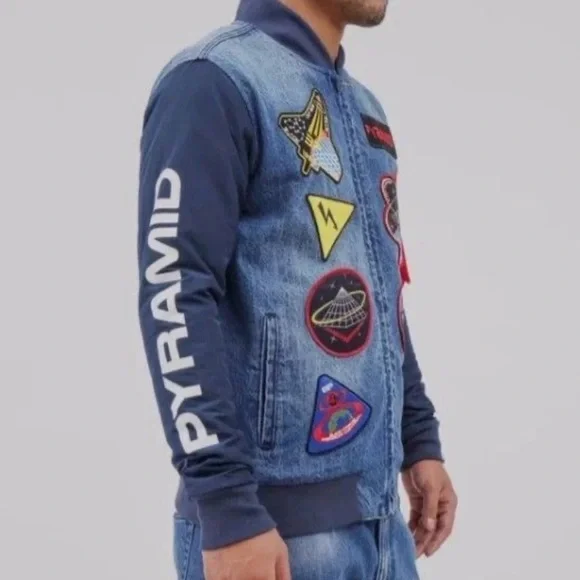 BLACK PYRAMID SPACE JACKET WITH PATCHES - SIZE SMALL - Picture 3 of 6